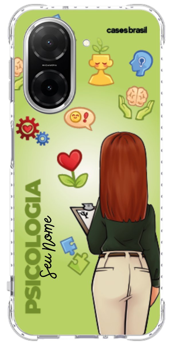 Capinha para celular Psicologia - Boneca Profissão Com Fundo