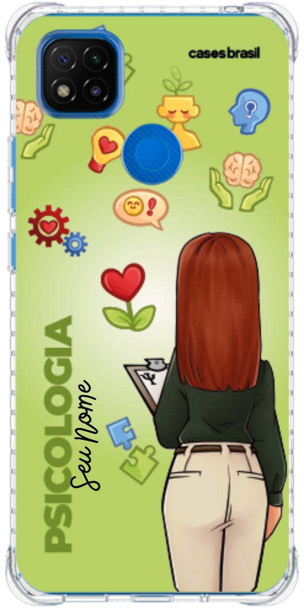 Capinha para celular Psicologia - Boneca Profissão Com Fundo