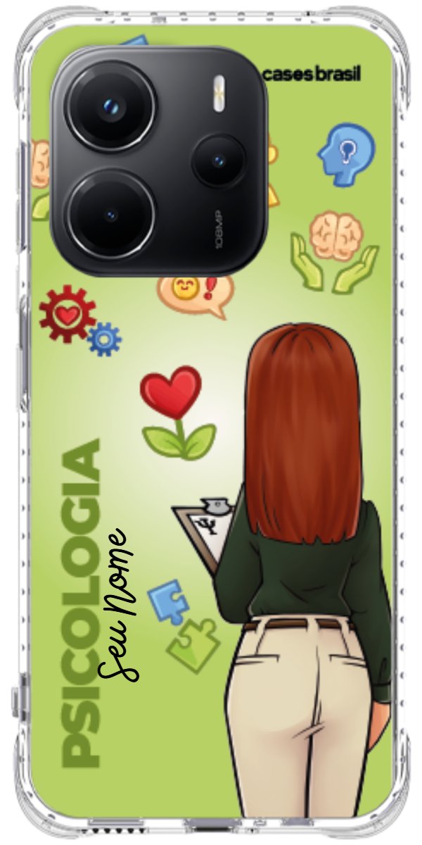 Capinha para celular Psicologia - Boneca Profissão Com Fundo