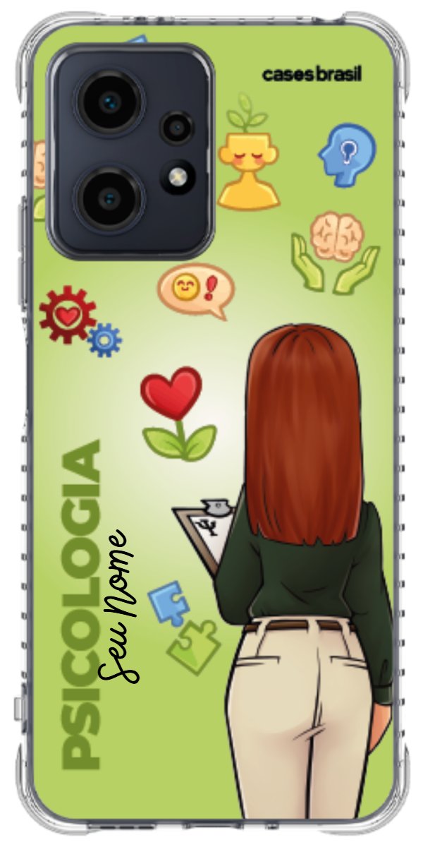 Capinha para celular Psicologia - Boneca Profissão Com Fundo