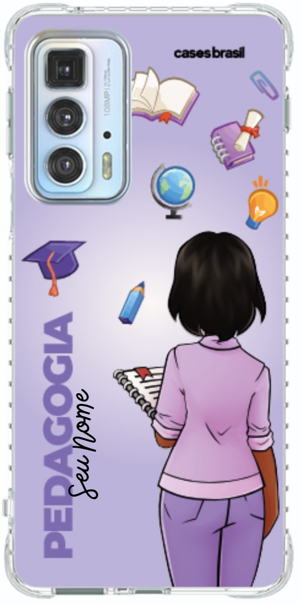 Capinha para celular Pedagogia - Boneca Profissão Com Fundo