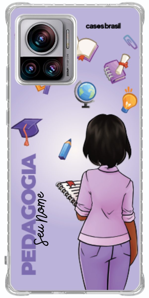 Capinha para celular Pedagogia - Boneca Profissão Com Fundo