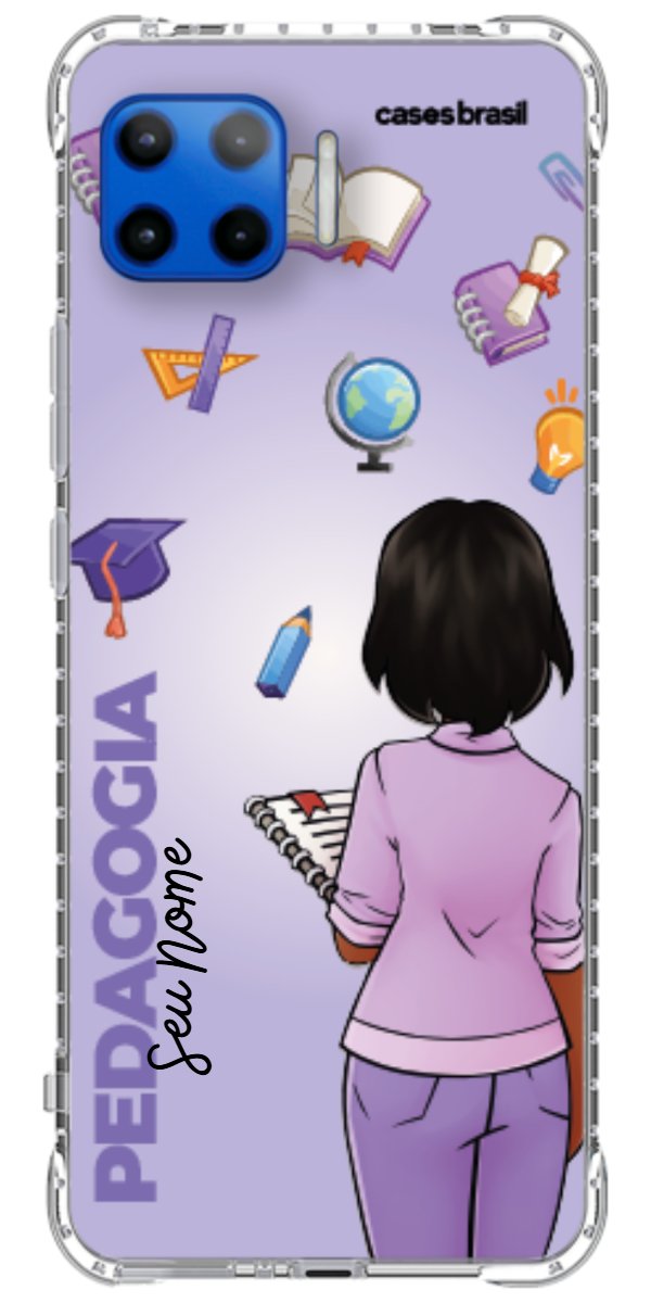 Capinha para celular Pedagogia - Boneca Profissão Com Fundo