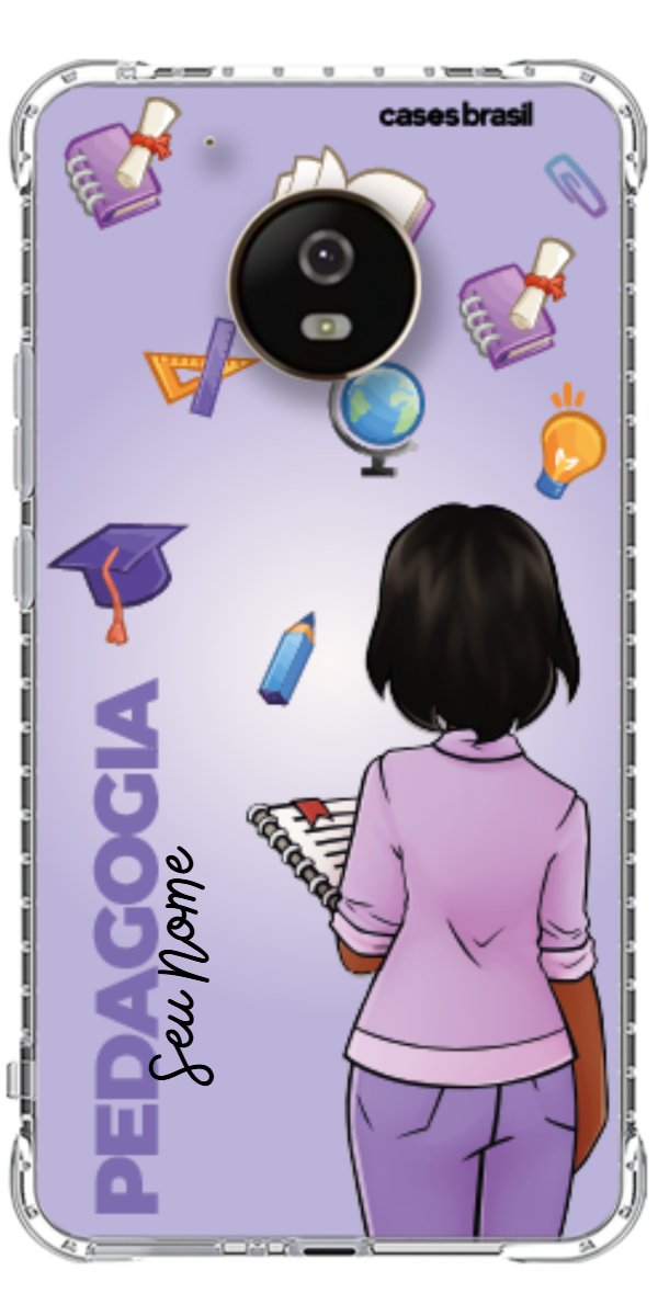 Capinha para celular Pedagogia - Boneca Profissão Com Fundo