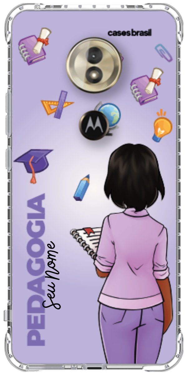 Capinha para celular Pedagogia - Boneca Profissão Com Fundo