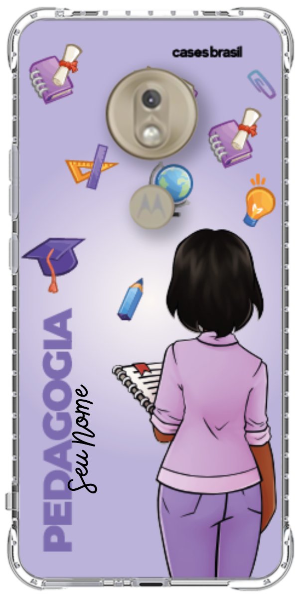 Capinha para celular Pedagogia - Boneca Profissão Com Fundo