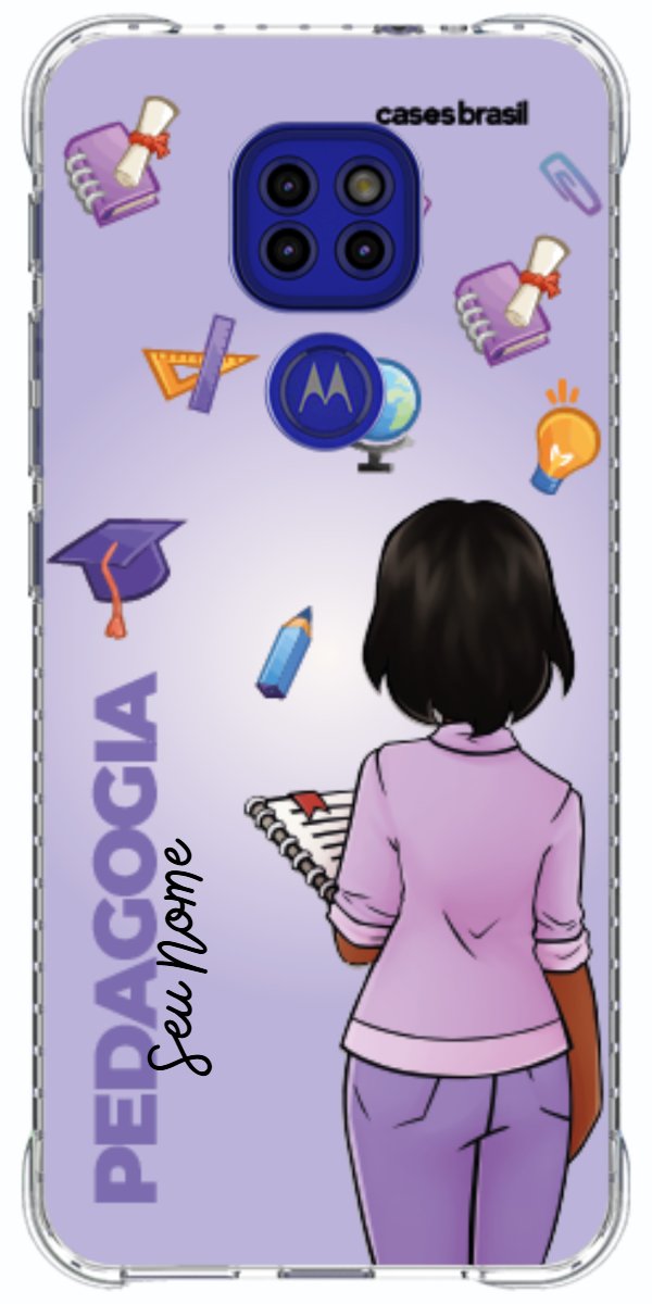 Capinha para celular Pedagogia - Boneca Profissão Com Fundo