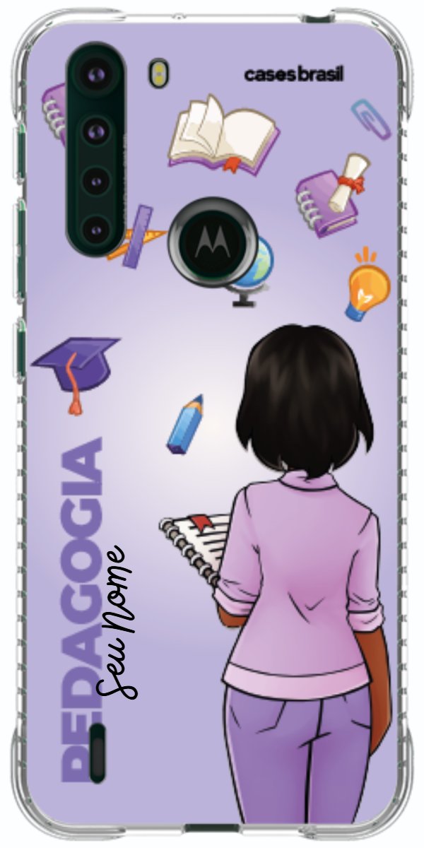 Capinha para celular Pedagogia - Boneca Profissão Com Fundo