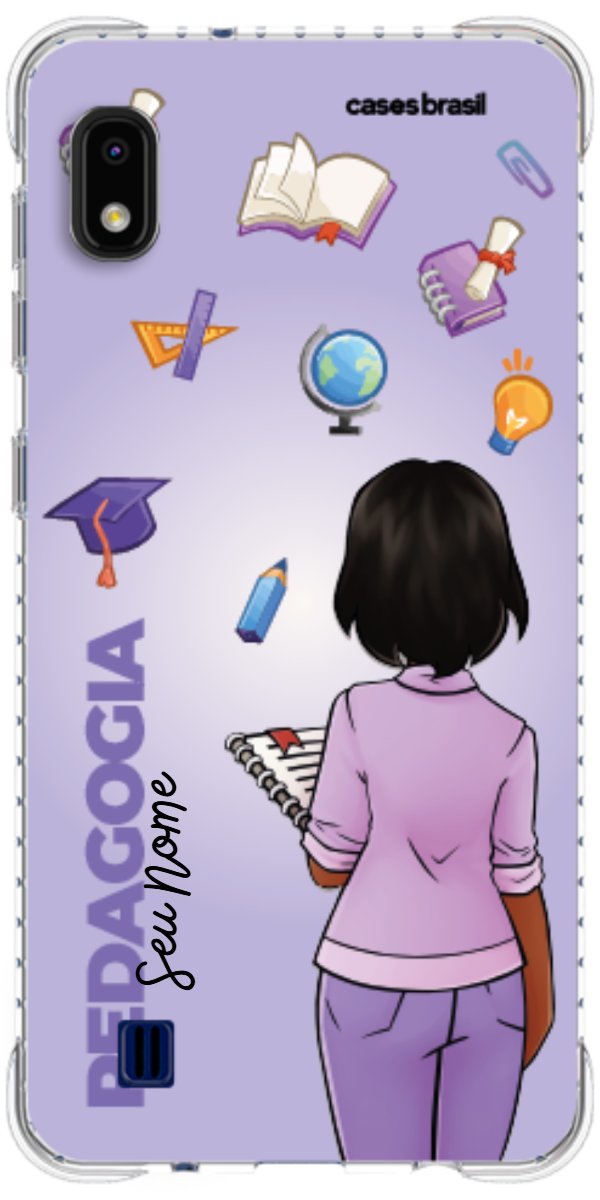 Capinha para celular Pedagogia - Boneca Profissão Com Fundo