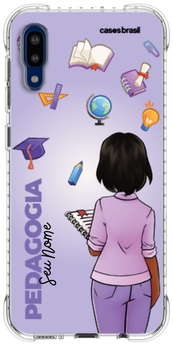 Capinha para celular Pedagogia - Boneca Profissão Com Fundo