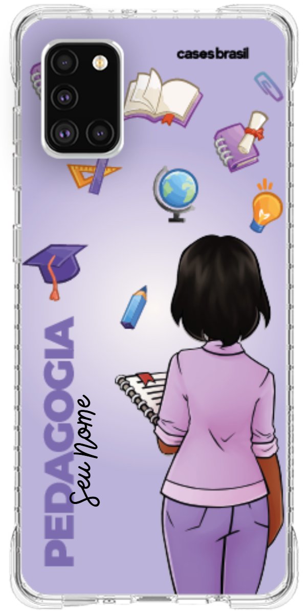 Capinha para celular Pedagogia - Boneca Profissão Com Fundo