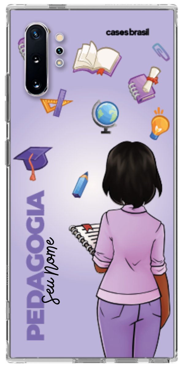 Capinha para celular Pedagogia - Boneca Profissão Com Fundo