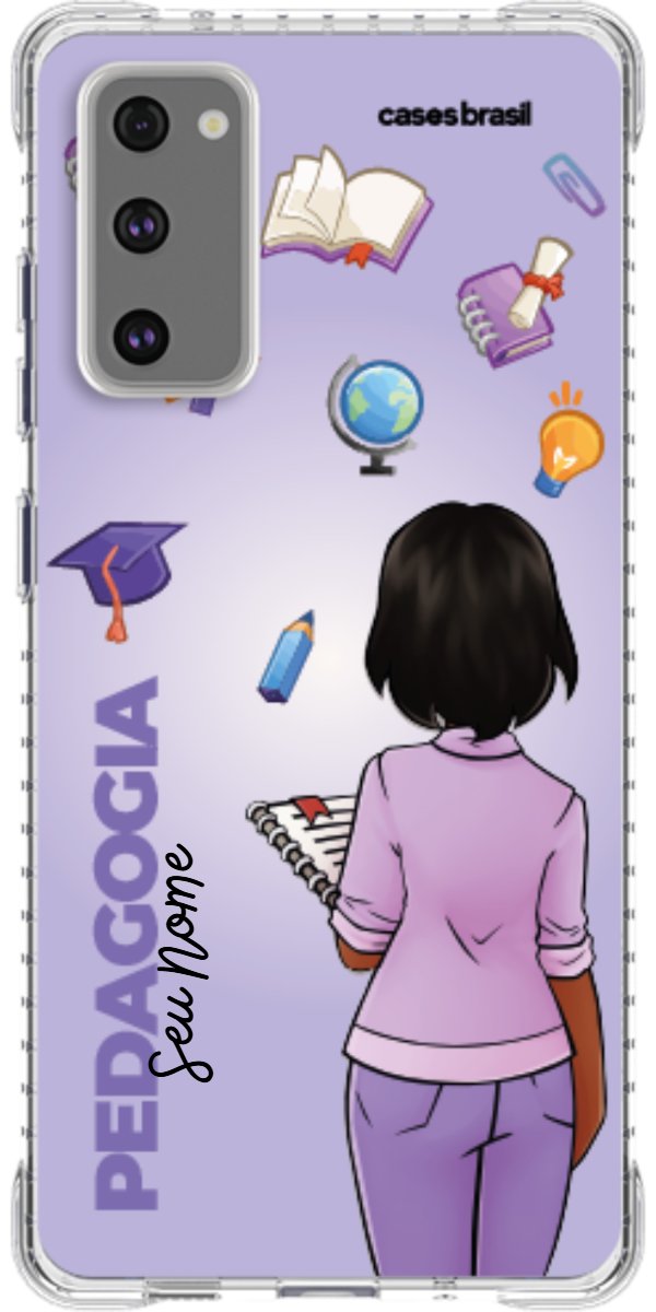 Capinha para celular Pedagogia - Boneca Profissão Com Fundo