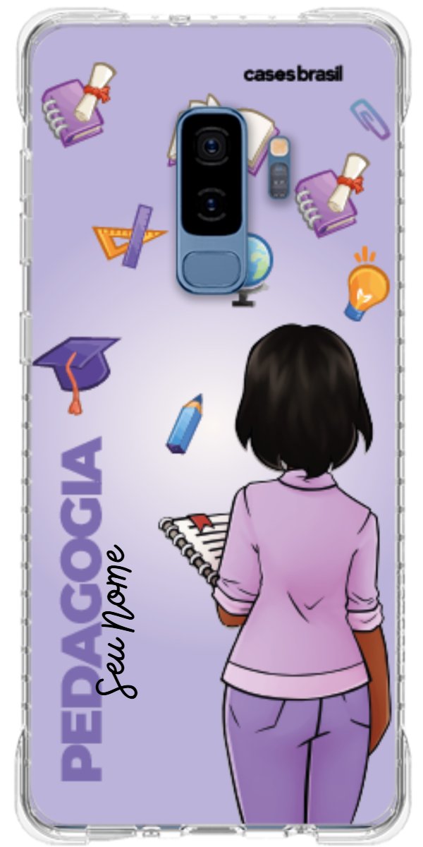 Capinha para celular Pedagogia - Boneca Profissão Com Fundo