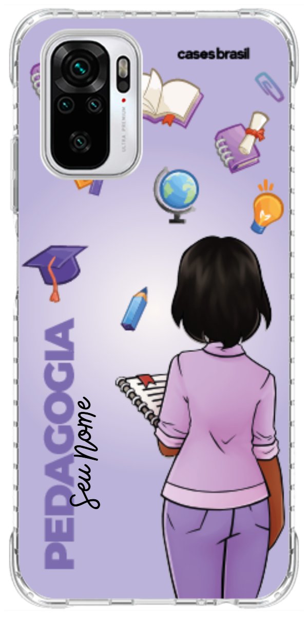 Capinha para celular Pedagogia - Boneca Profissão Com Fundo
