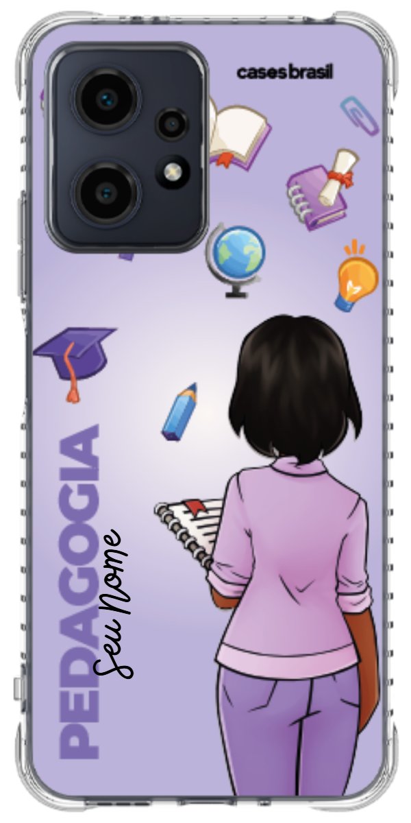 Capinha para celular Pedagogia - Boneca Profissão Com Fundo