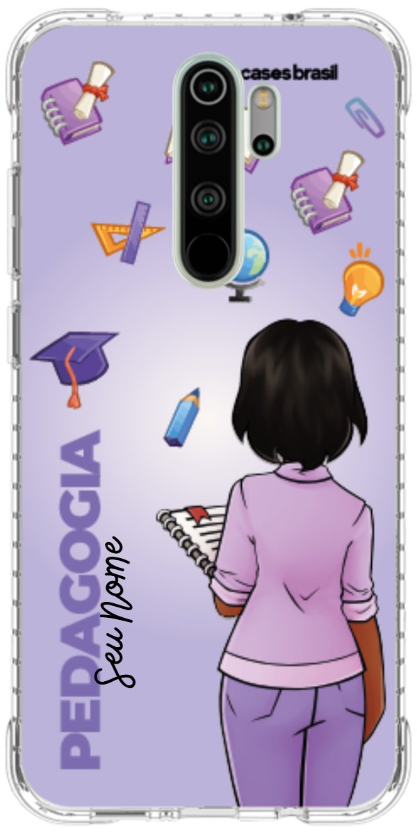 Capinha para celular Pedagogia - Boneca Profissão Com Fundo