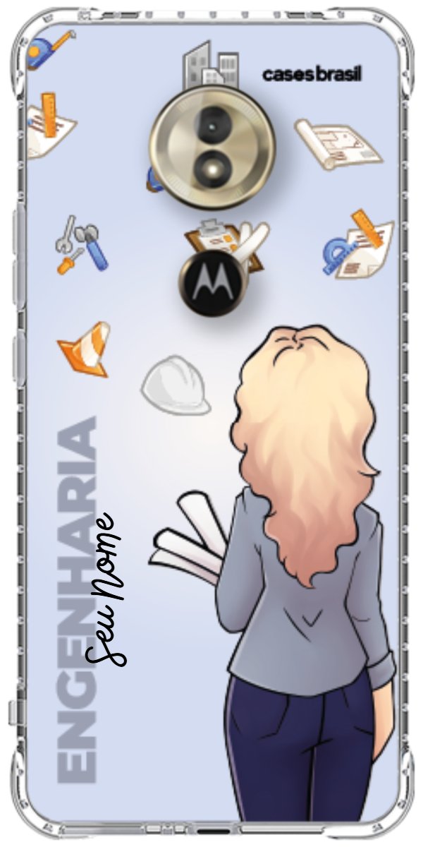 Capinha para Celular Engenharia - Boneca Profissão Com Fundo