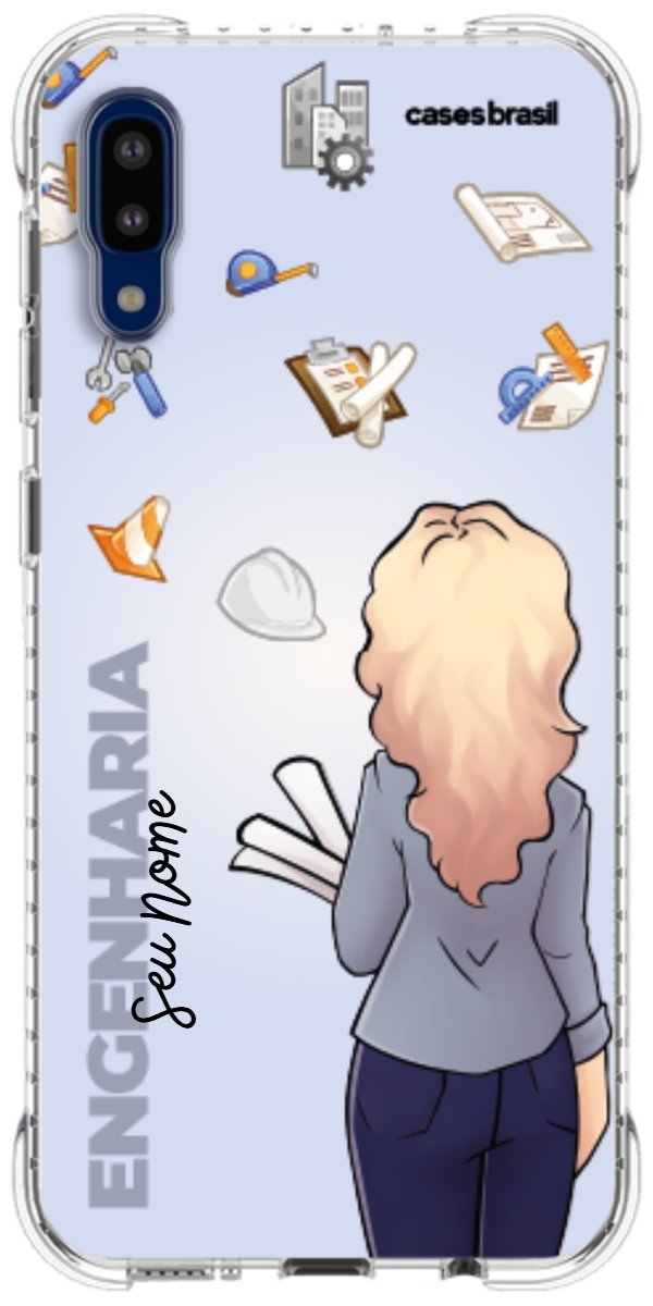 Capinha para Celular Engenharia - Boneca Profissão Com Fundo