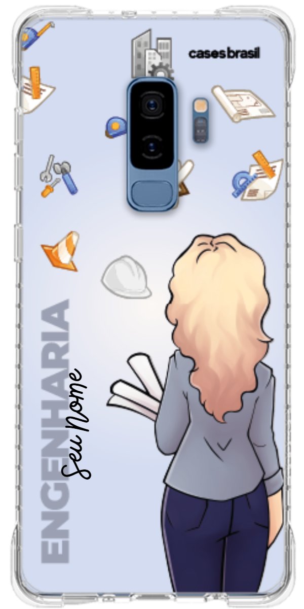 Capinha para Celular Engenharia - Boneca Profissão Com Fundo