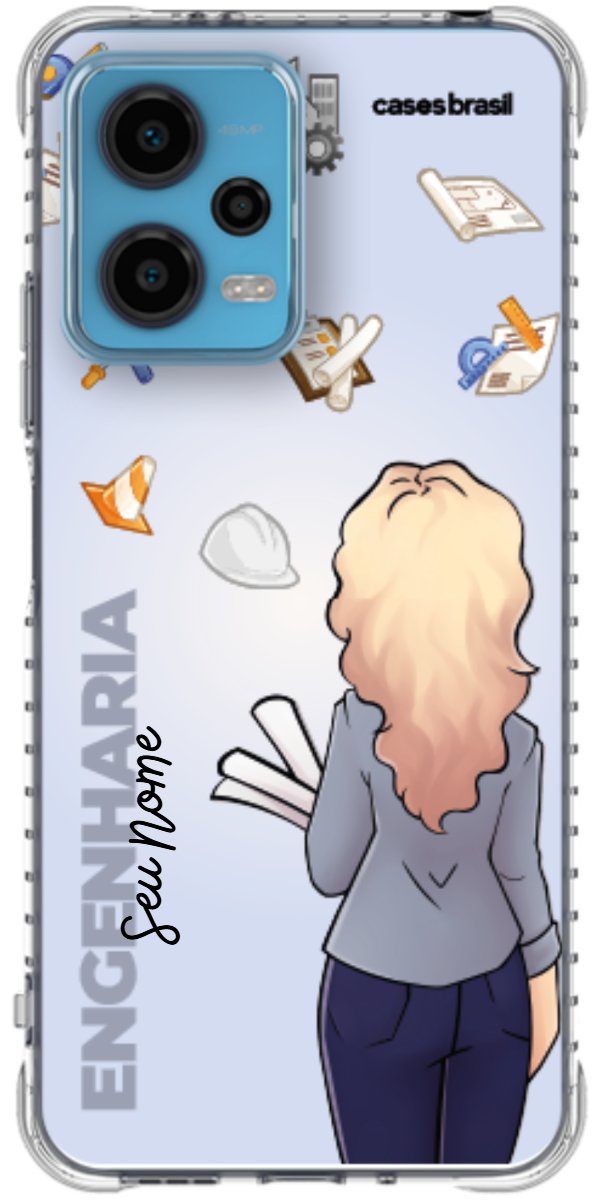 Capinha para Celular Engenharia - Boneca Profissão Com Fundo