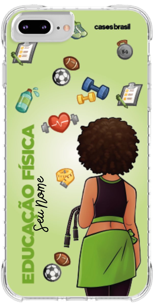 Capinha para celular Educação Física - Boneca Profissão Com Fundo