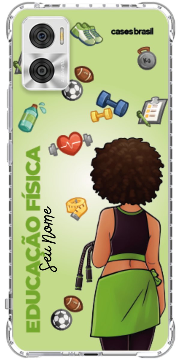 Capinha para celular Educação Física - Boneca Profissão Com Fundo