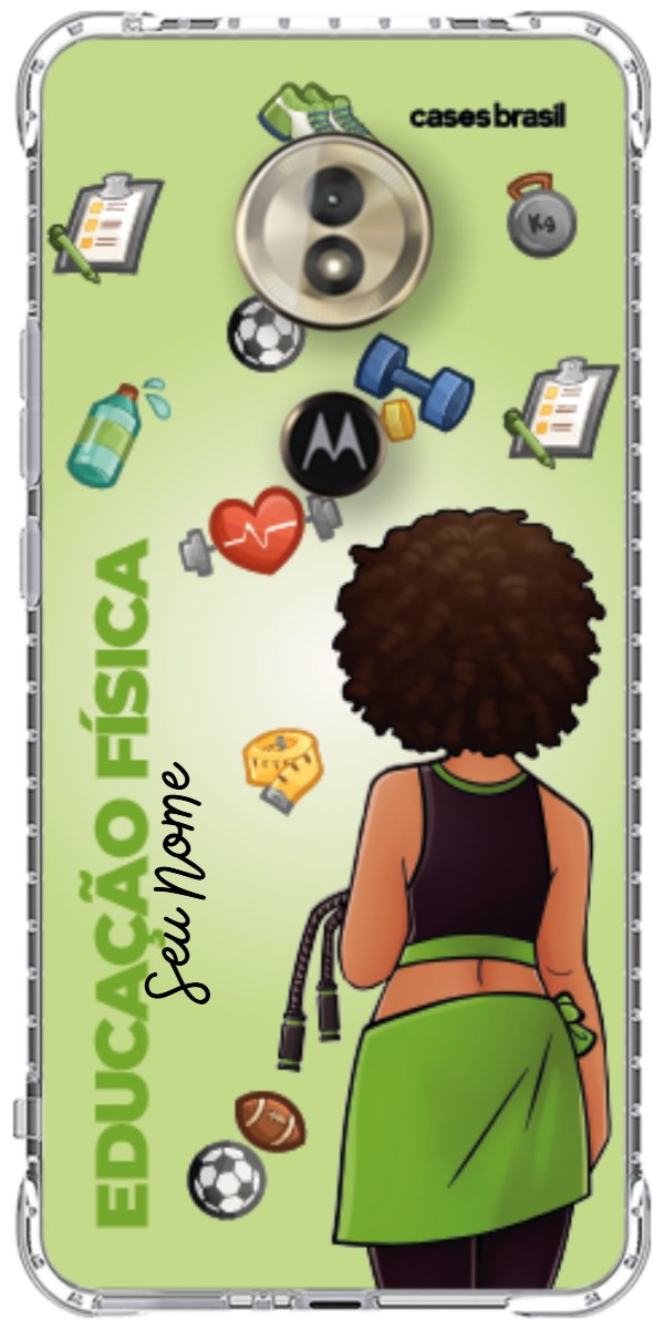 Capinha para celular Educação Física - Boneca Profissão Com Fundo