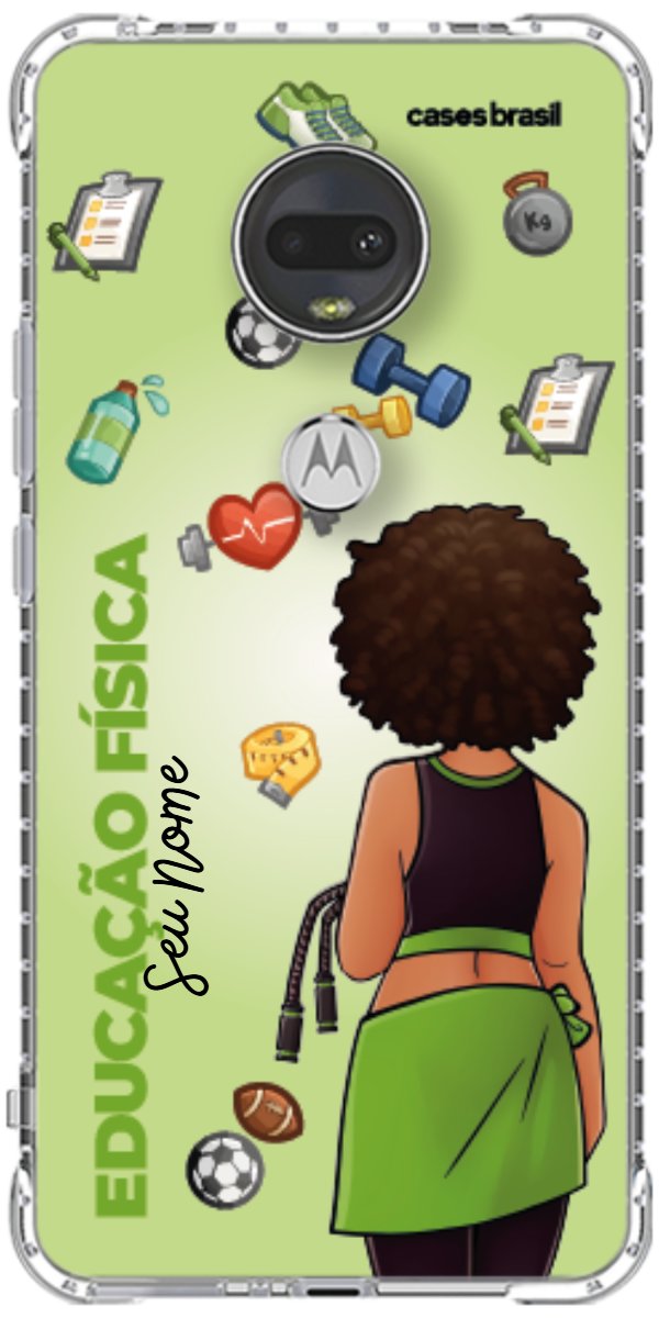 Capinha para celular Educação Física - Boneca Profissão Com Fundo