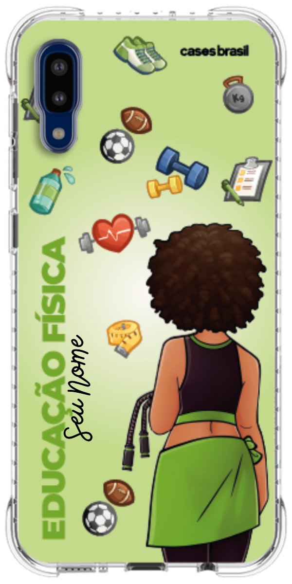 Capinha para celular Educação Física - Boneca Profissão Com Fundo