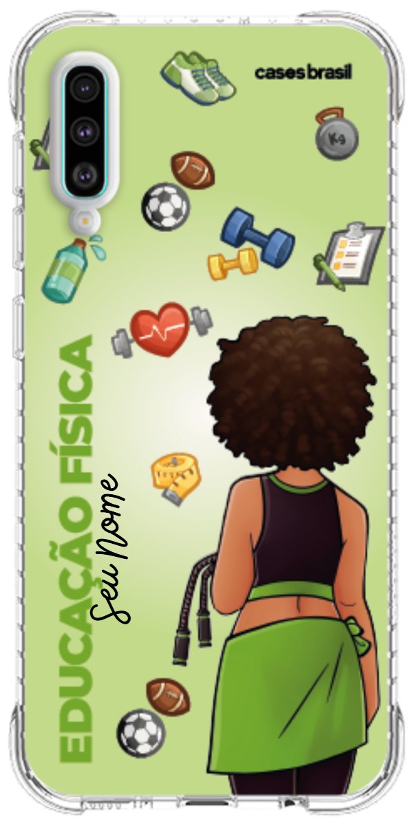 Capinha para celular Educação Física - Boneca Profissão Com Fundo
