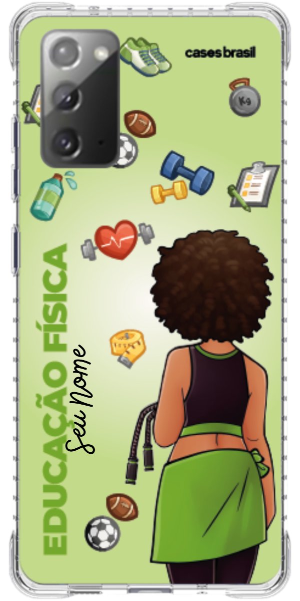 Capinha para celular Educação Física - Boneca Profissão Com Fundo