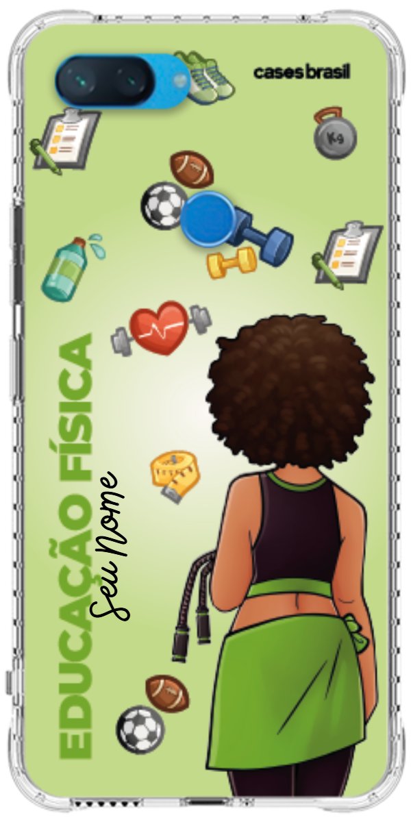 Capinha para celular Educação Física - Boneca Profissão Com Fundo