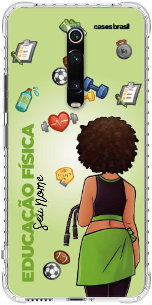 Capinha para celular Educação Física - Boneca Profissão Com Fundo