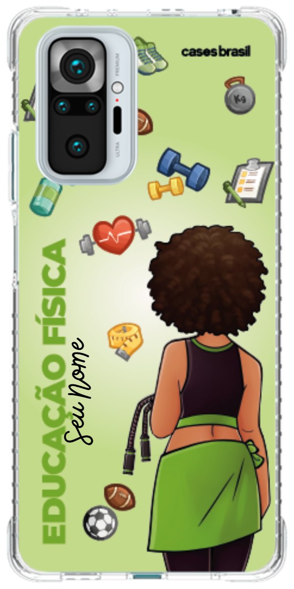 Capinha para celular Educação Física - Boneca Profissão Com Fundo
