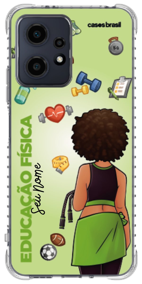 Capinha para celular Educação Física - Boneca Profissão Com Fundo
