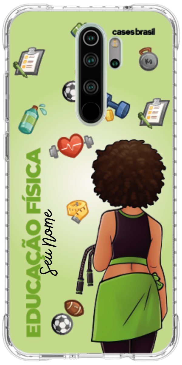 Capinha para celular Educação Física - Boneca Profissão Com Fundo