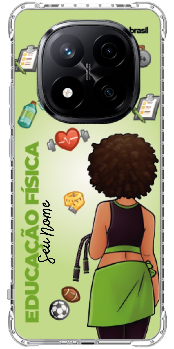 Capinha para celular Educação Física - Boneca Profissão Com Fundo