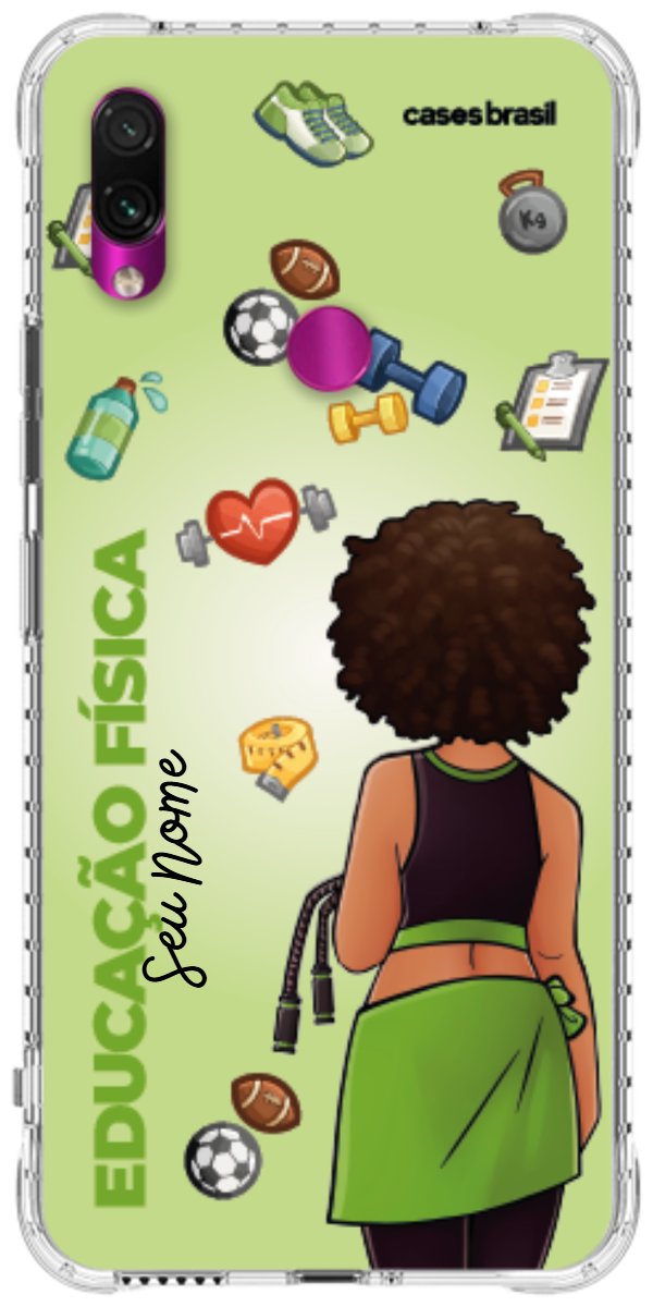 Capinha para celular Educação Física - Boneca Profissão Com Fundo