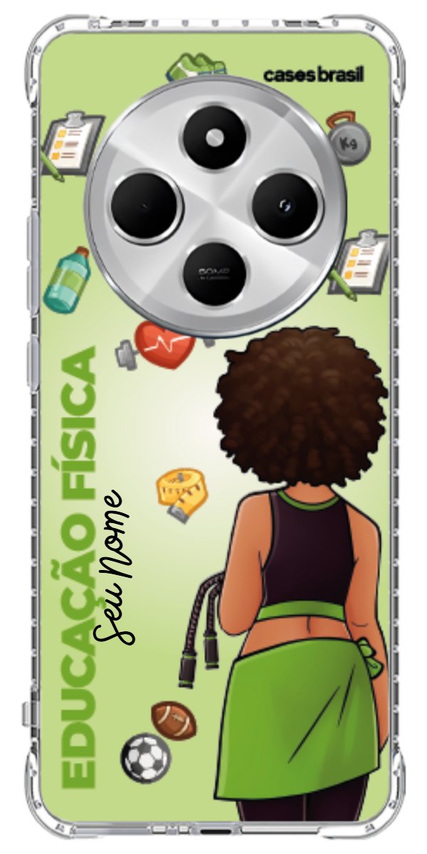 Capinha para celular Educação Física - Boneca Profissão Com Fundo