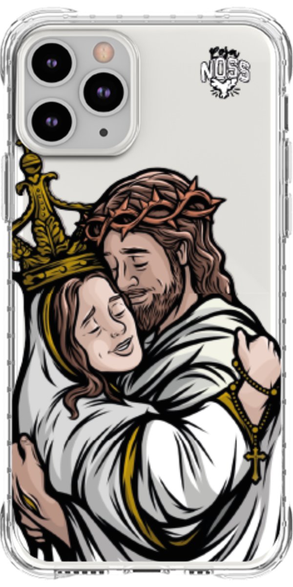 Capinha Para Celular Tudo com Jesus Nada sem Maria
