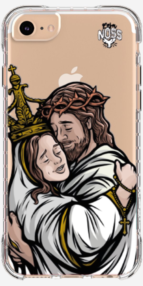 Capinha Para Celular Tudo com Jesus Nada sem Maria