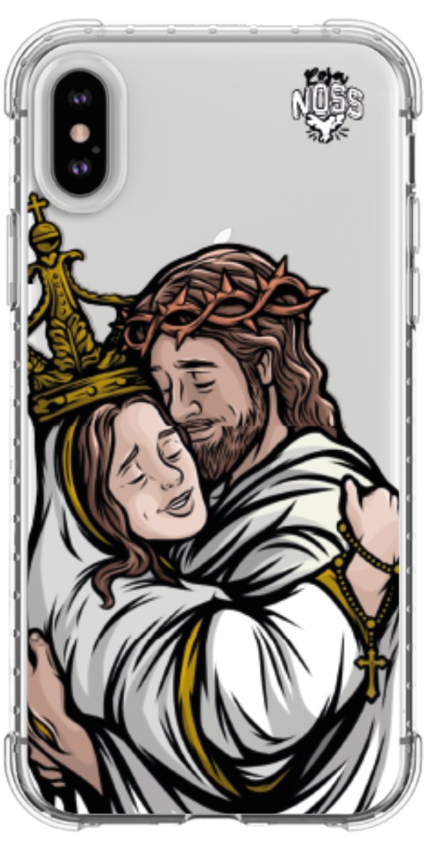 Capinha Para Celular Tudo com Jesus Nada sem Maria
