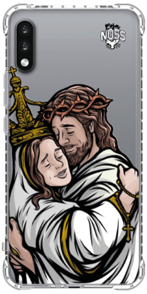 Capinha Para Celular Tudo com Jesus Nada sem Maria