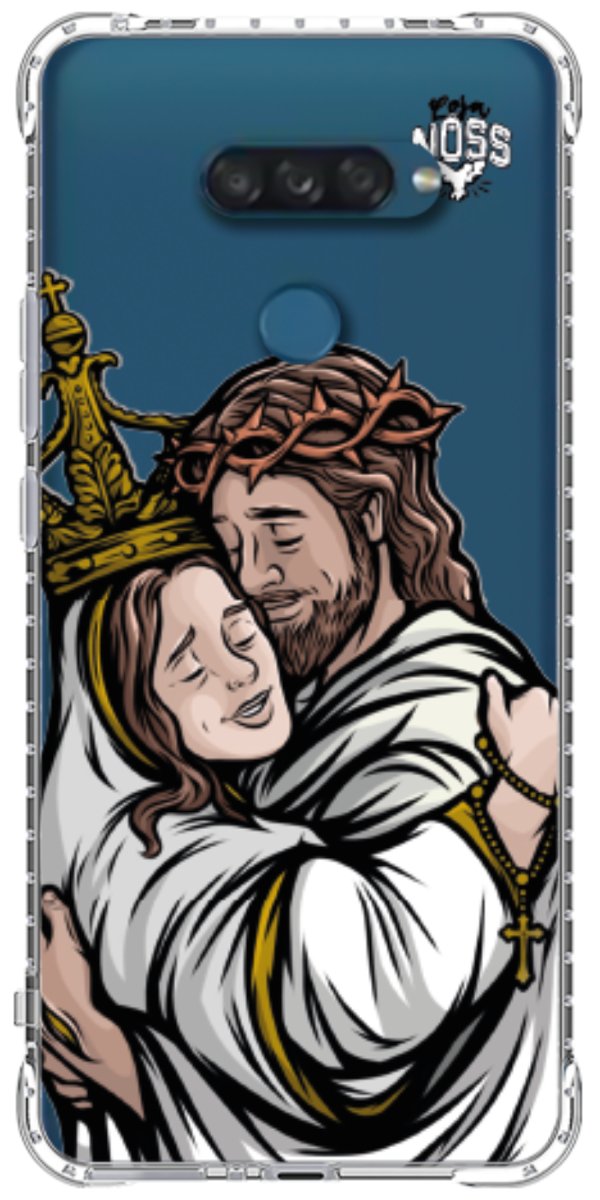 Capinha Para Celular Tudo com Jesus Nada sem Maria