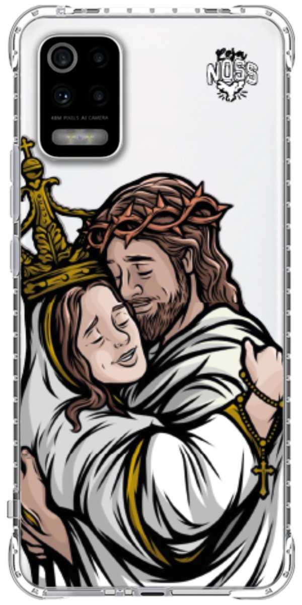 Capinha Para Celular Tudo com Jesus Nada sem Maria