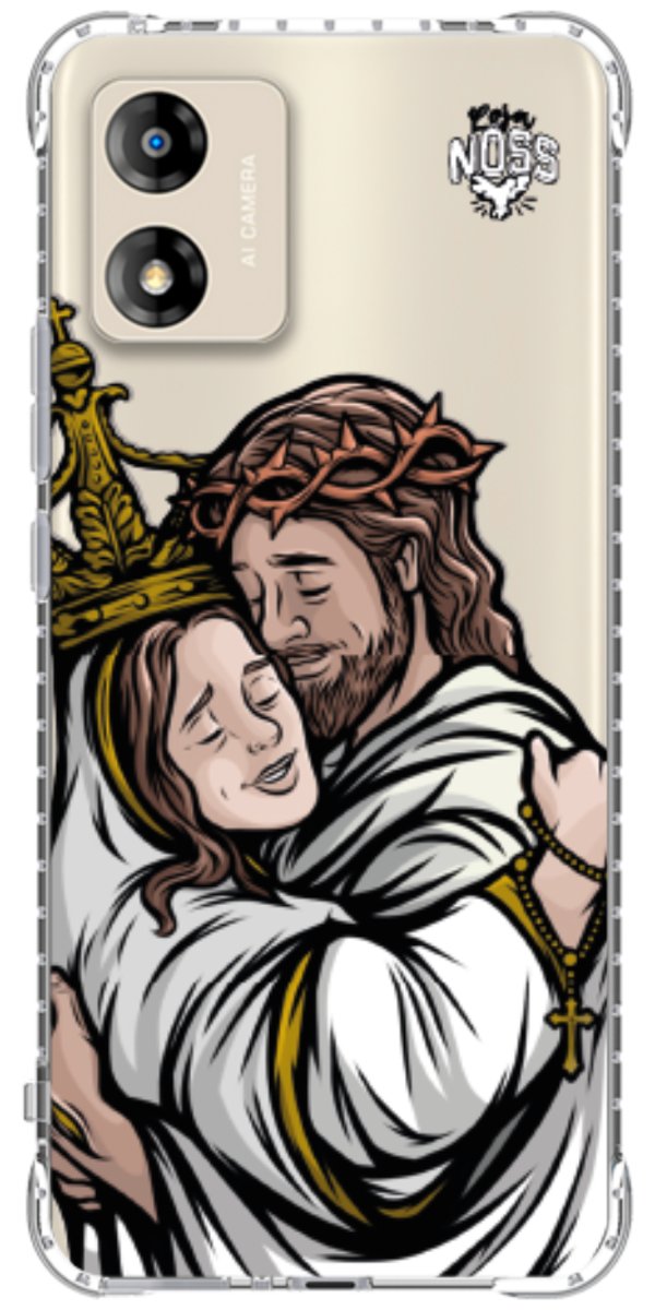 Capinha Para Celular Tudo com Jesus Nada sem Maria