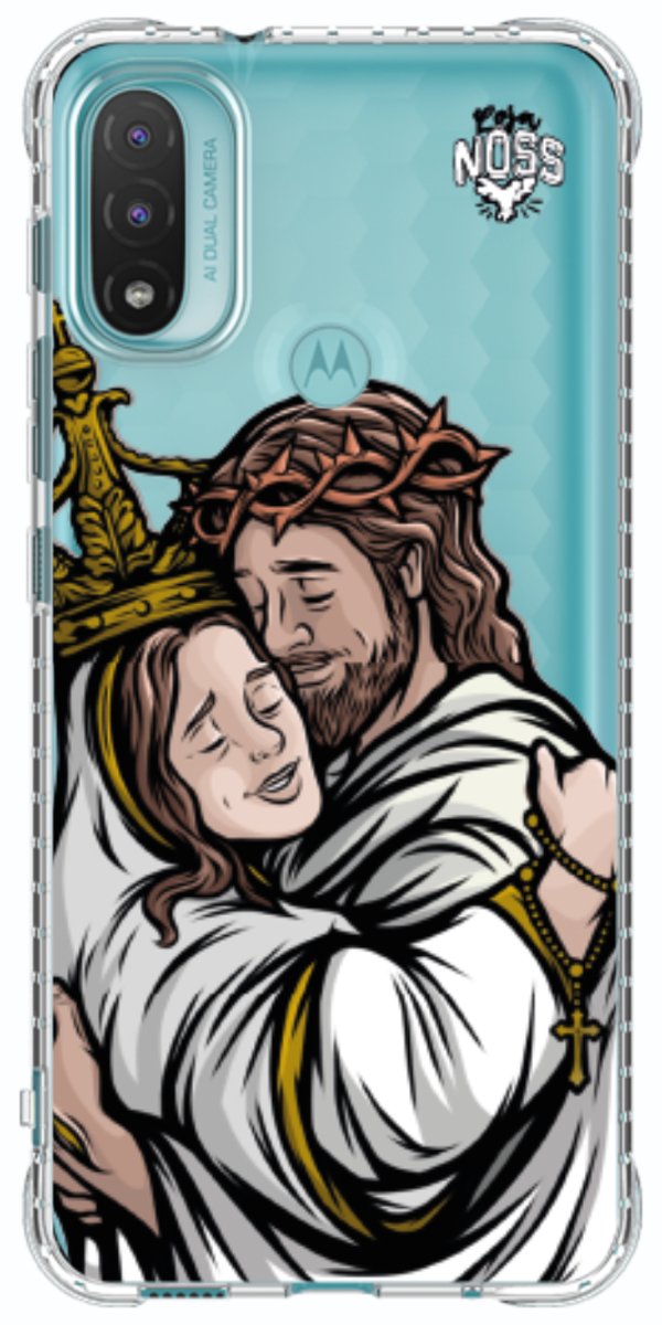 Capinha Para Celular Tudo com Jesus Nada sem Maria