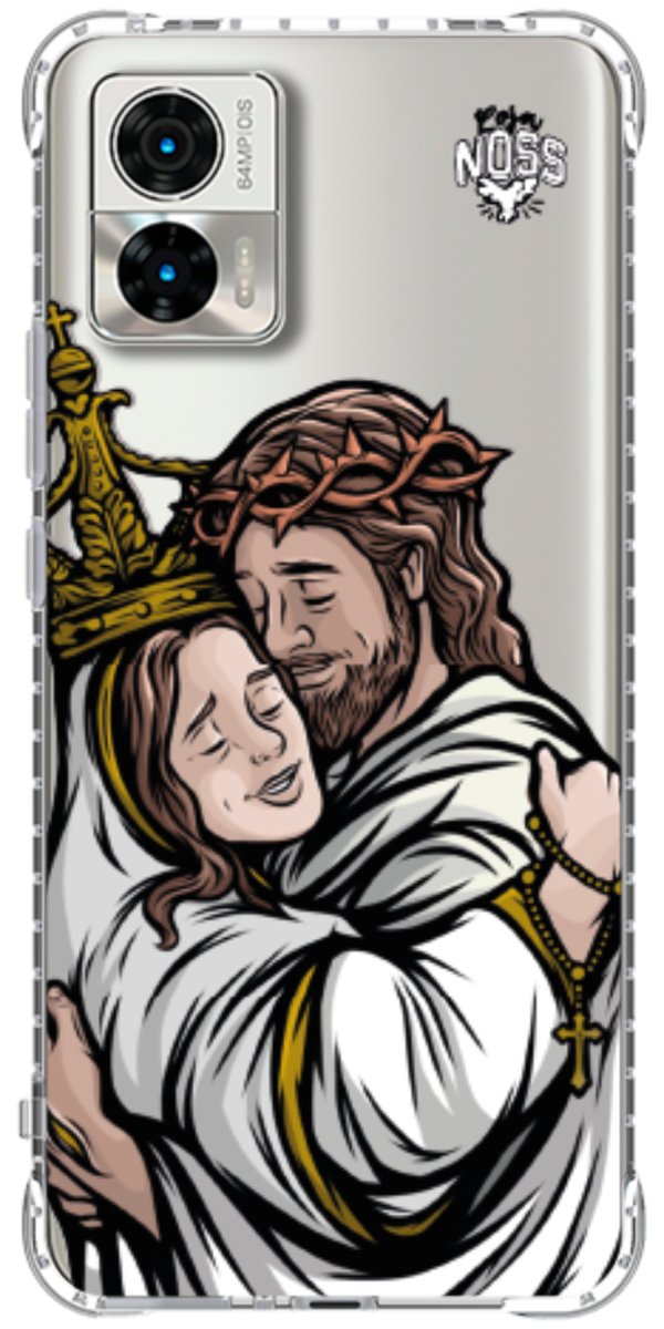 Capinha Para Celular Tudo com Jesus Nada sem Maria