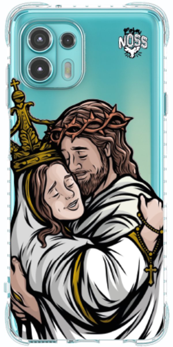 Capinha Para Celular Tudo com Jesus Nada sem Maria